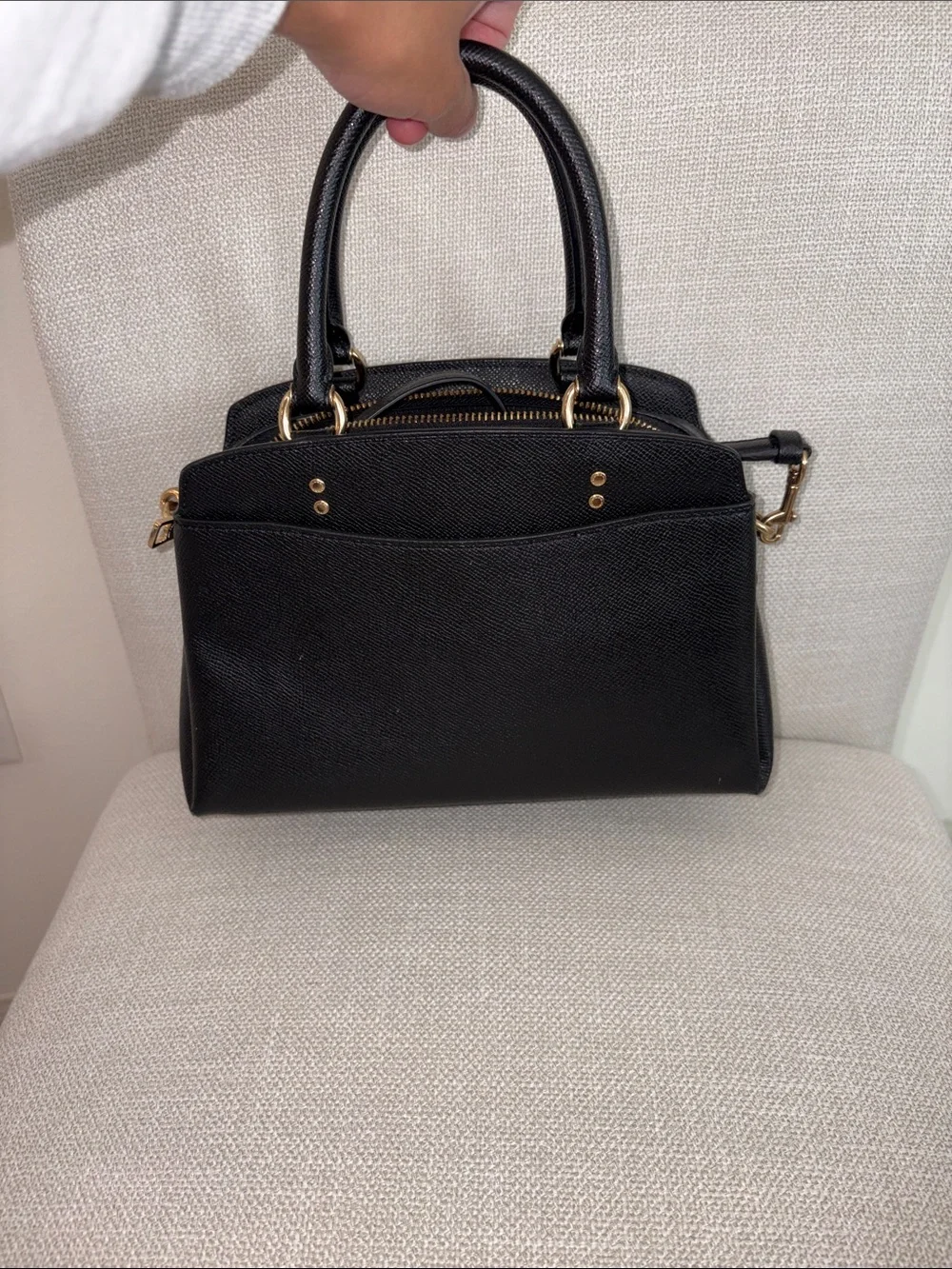 Coach Small black handbag with strap